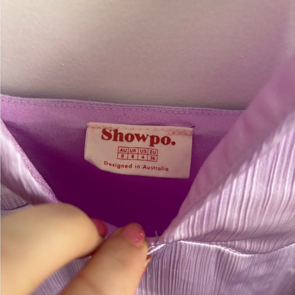 Showpo Lilac Asymmetrical Dress
